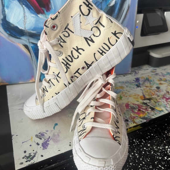 Converse All Stars Shoes - 🏁 Converse Chuck Taylor "Not a Chuck" Hi-Top Sneakers - Women's 6